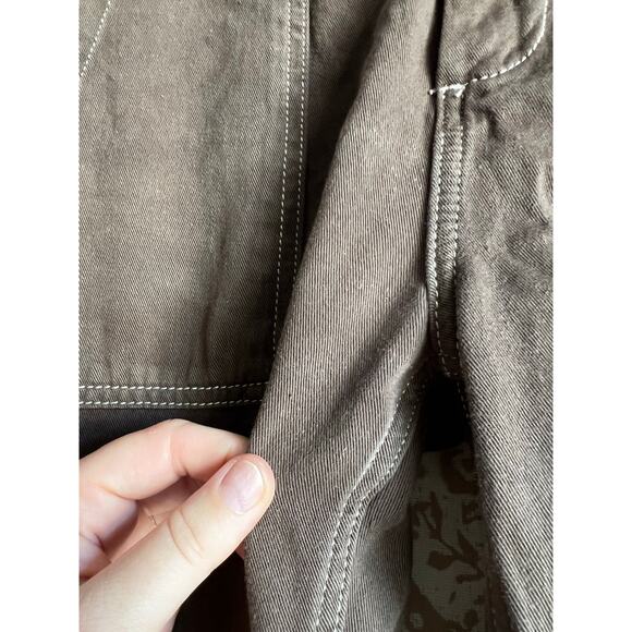 Reformation Rayne High Rise Utility Pants in Brown - Picture 9 of 11